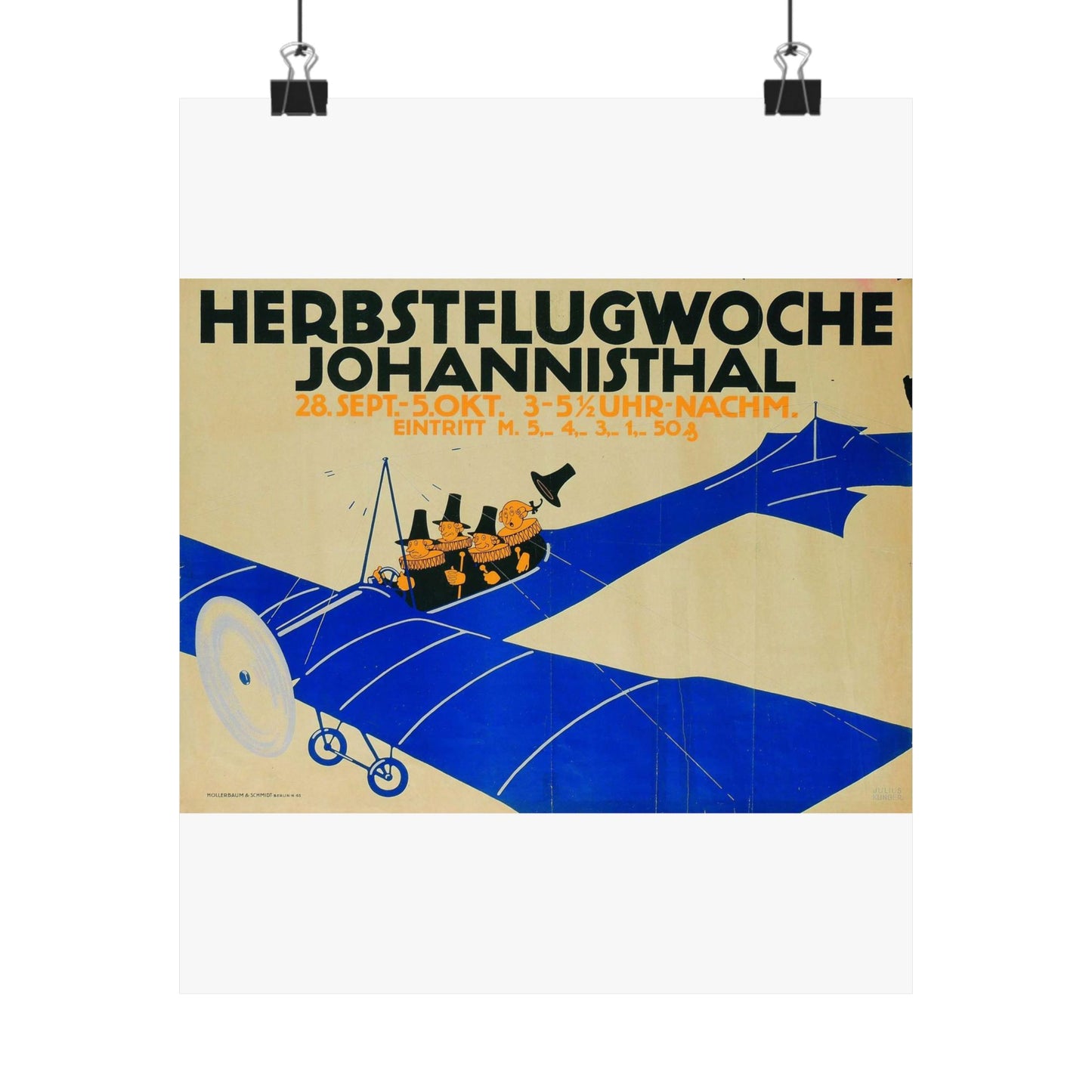 Herbstflugwoche Johannisthal - Julius Klinger High Quality Matte Wall Art Poster for Home, Office, Classroom