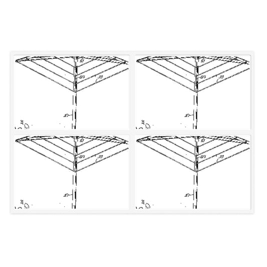 Patent drawing - Clothes dryer Public domain  image Laminated UV Protective Vinyl Stickers