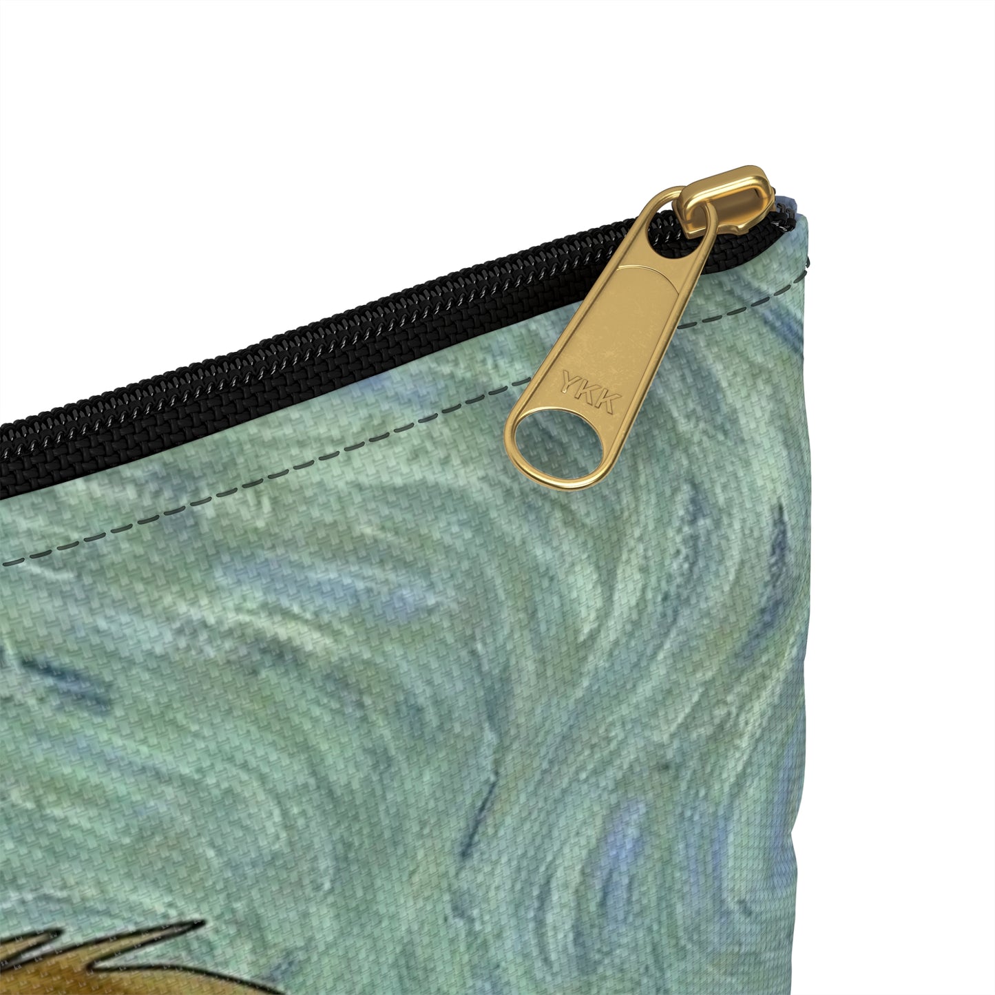 A painting of a man in a suit and tie. Van gogh illustration insanity. Large Organizer Pouch with Black Zipper