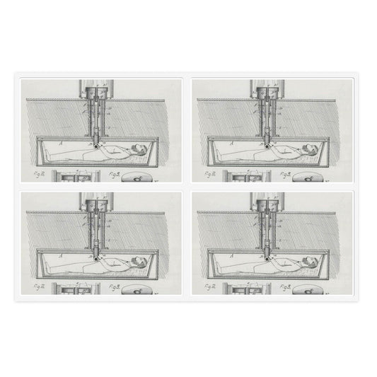 Patent drawing - for J. G. Krichbaum's Device for Indicating Life in Buried Persons Public domain  image Laminated UV Protective Vinyl Stickers