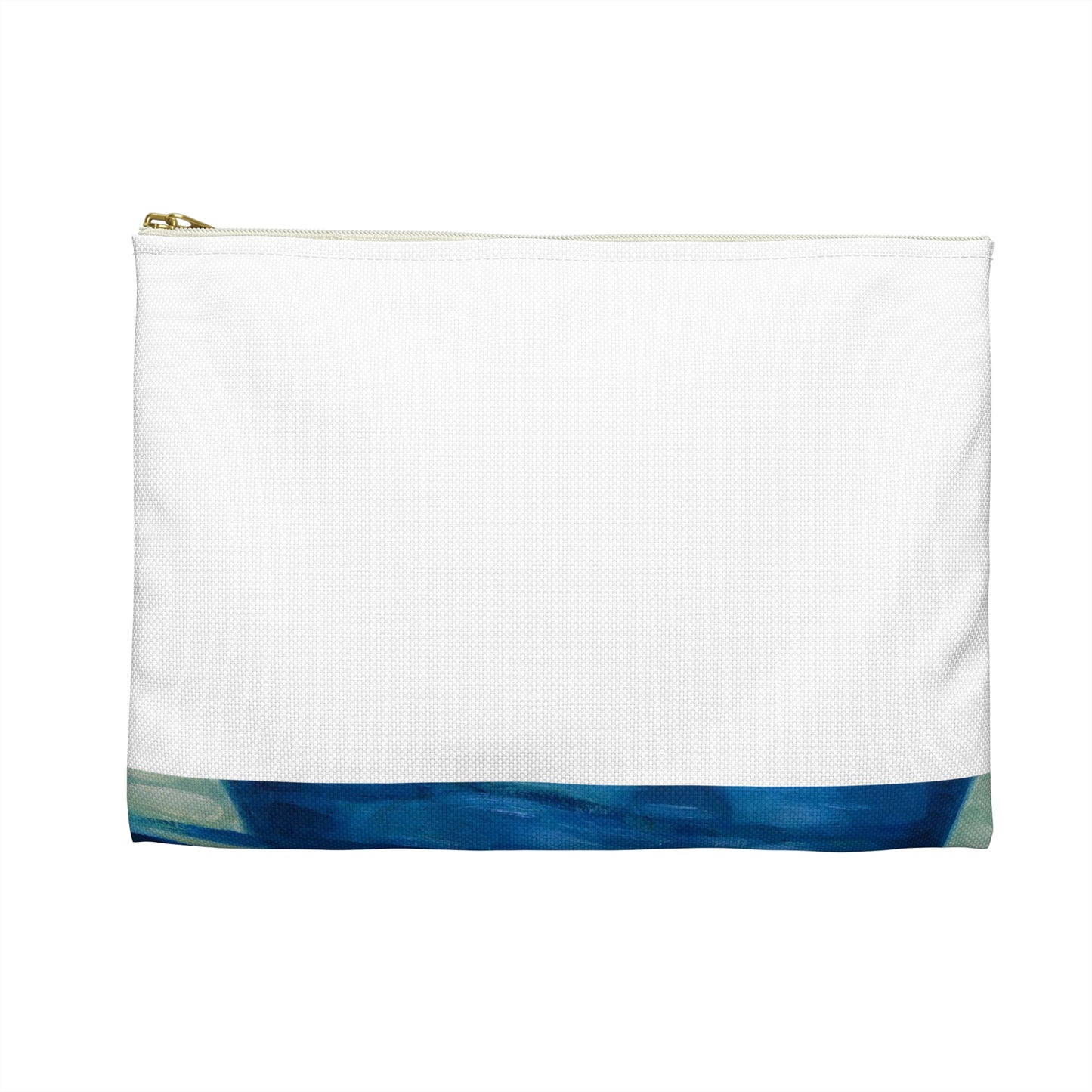 Magi veneetsia - A painting of boats in a harbor with buildings in the background Large Organizer Pouch with Black Zipper