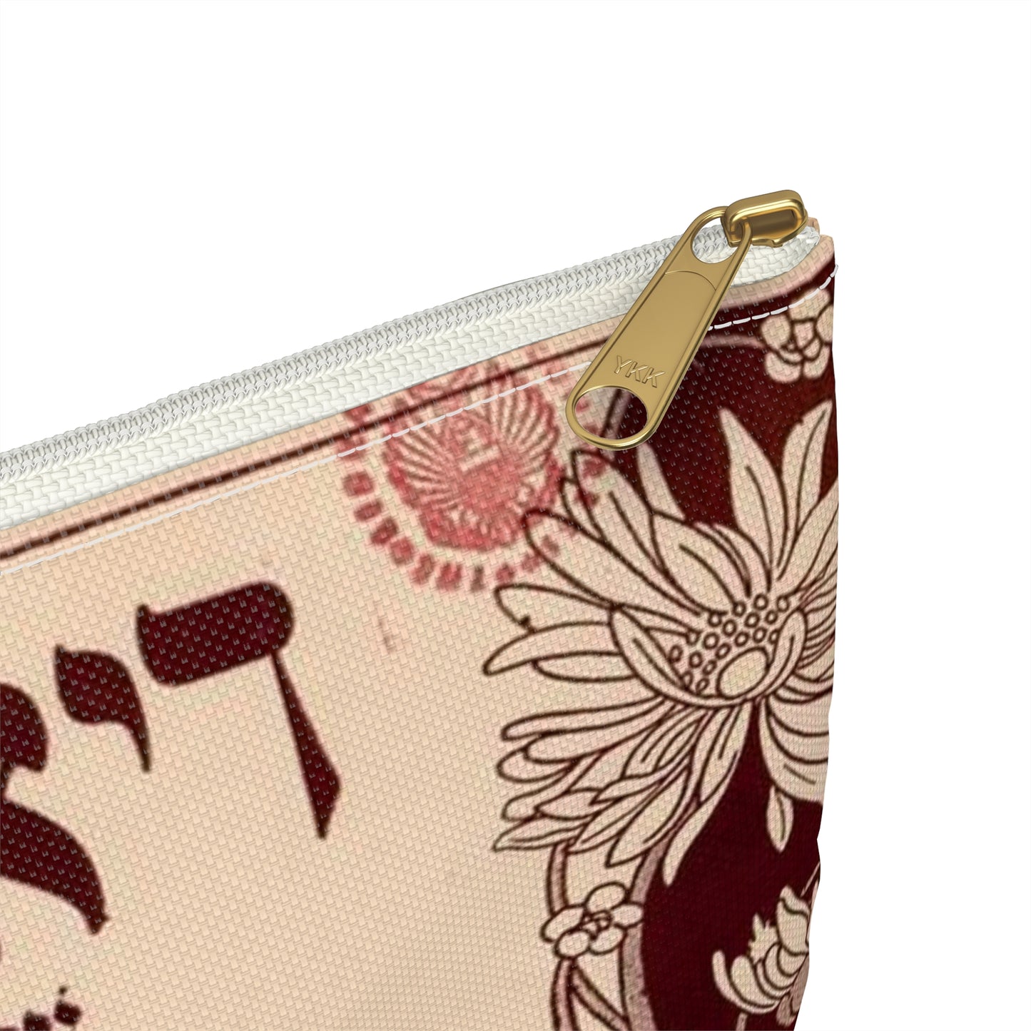 Die mechuteneste and Zu di serbator, Yiddish-American song Large Organizer Pouch with Black Zipper