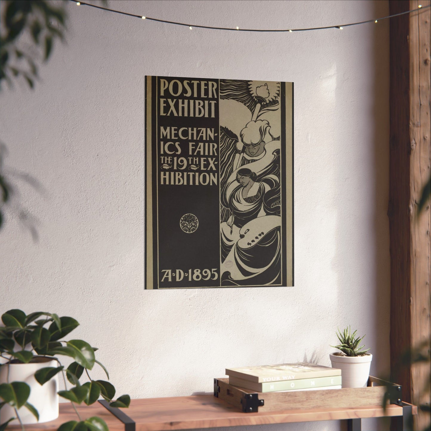 Poster exhibit, Mechanics Fair, the 19th exhibition, A.D. 1895 High Quality Matte Wall Art Poster for Home, Office, Classroom