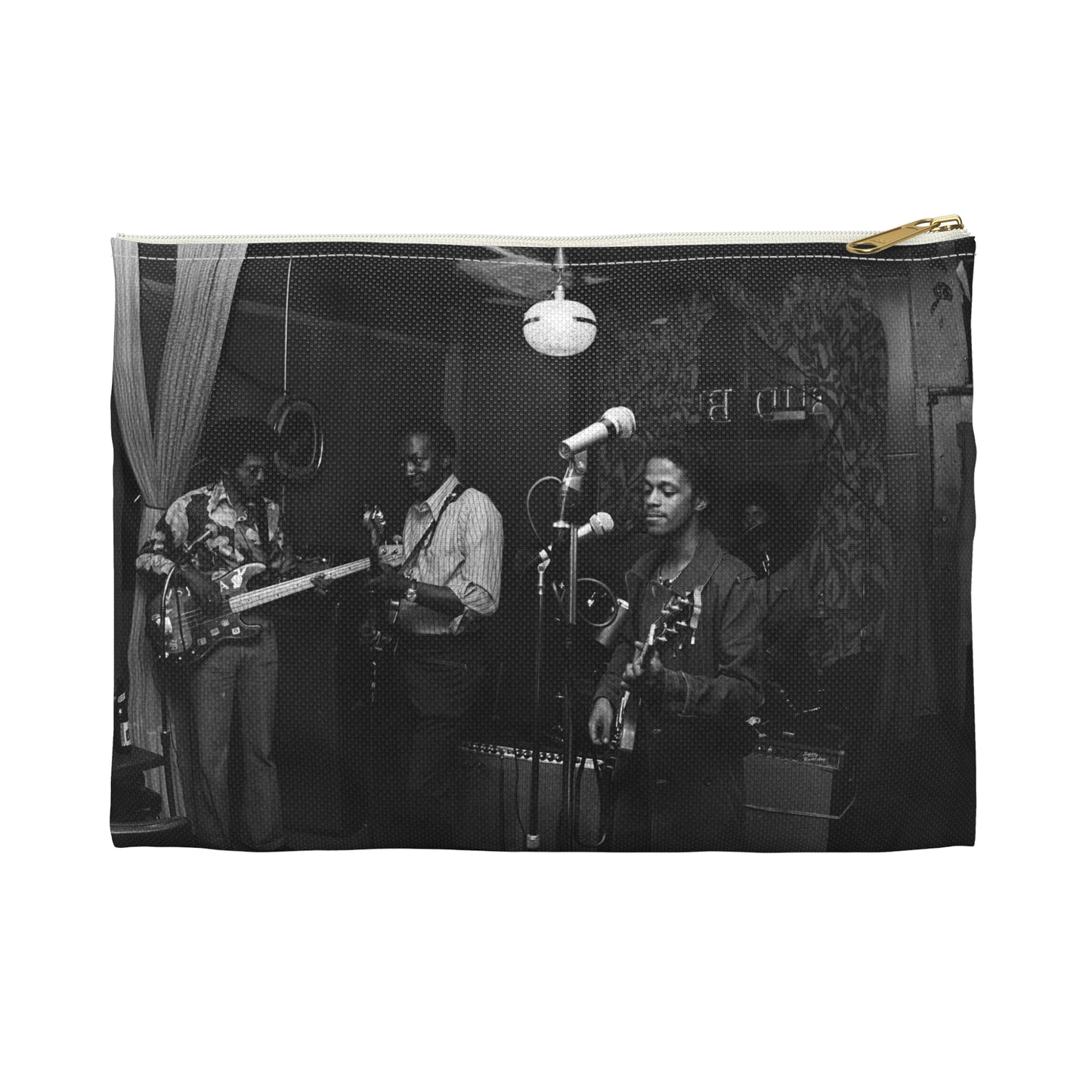 Checkerboard Lounge, 423 E. 43rd St., Chicago; Muddy Waters, Jr., Chicago, Illinois Large Organizer Pouch with Black Zipper