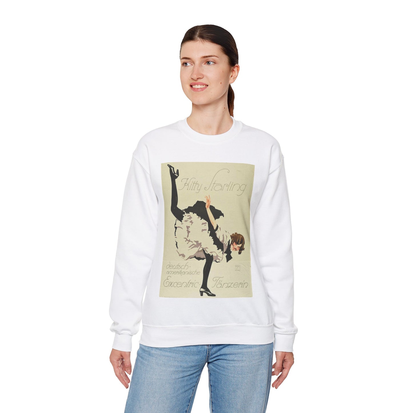 Kitty Starling - deutsch-amerikanische Excentric-Tänzerin, 1914 White Heavy Blend Adult Crew Neck SweatShirt