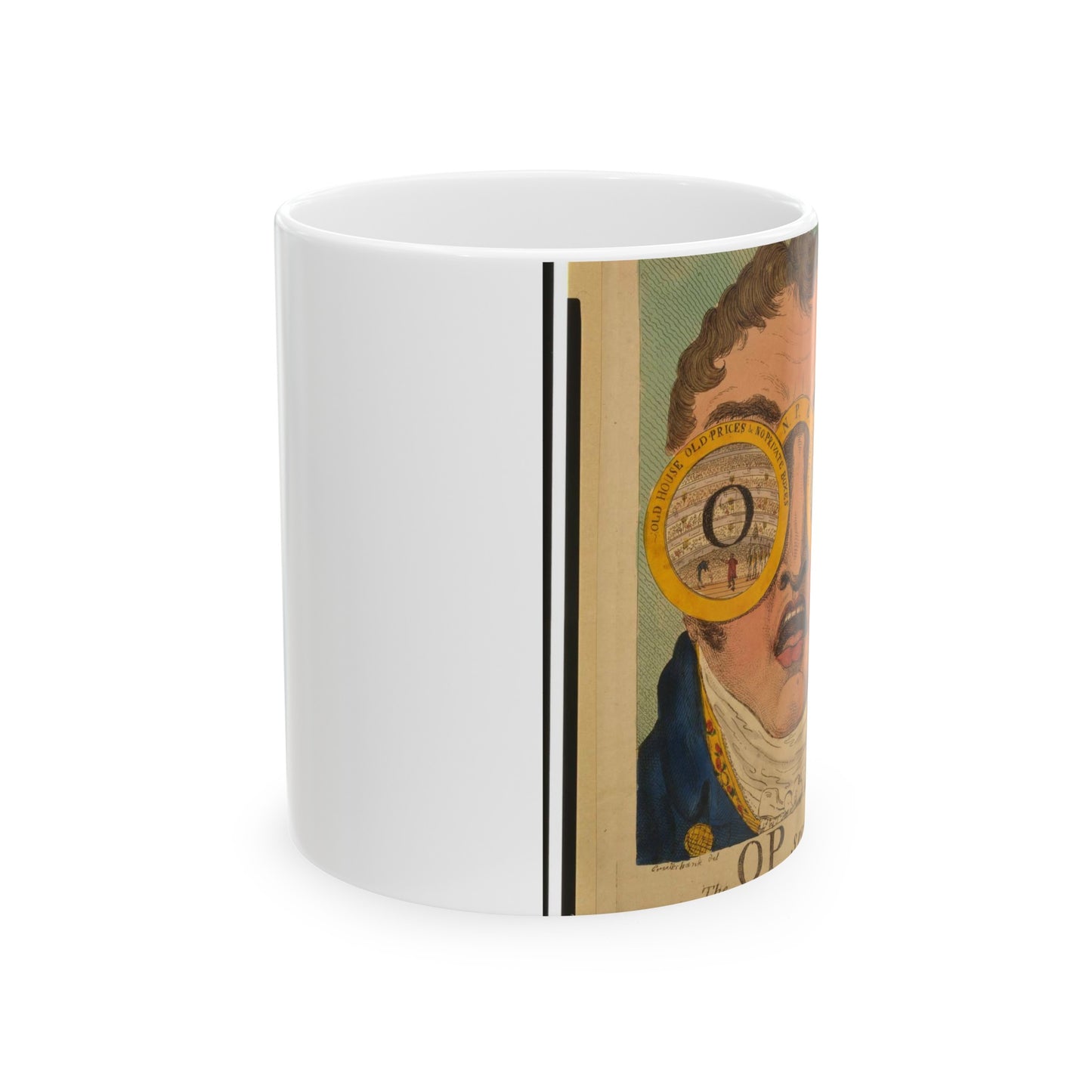 The OP spectacles / Cruikshank del., British Cartoon Print Beautiful Novelty Ceramic Coffee Mug 11oz