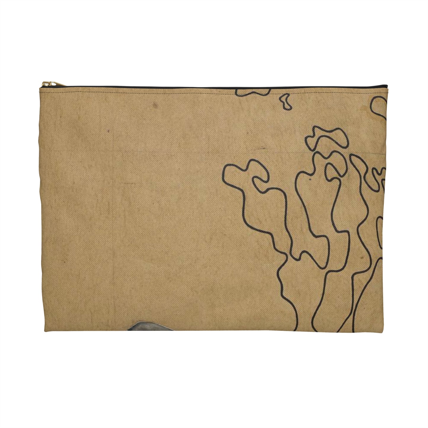 Władysław Strzemiński, "Śladem istnienia" z cyklu "Moim przyjaciołom Żydom" 01 Large Organizer Pouch with Black Zipper