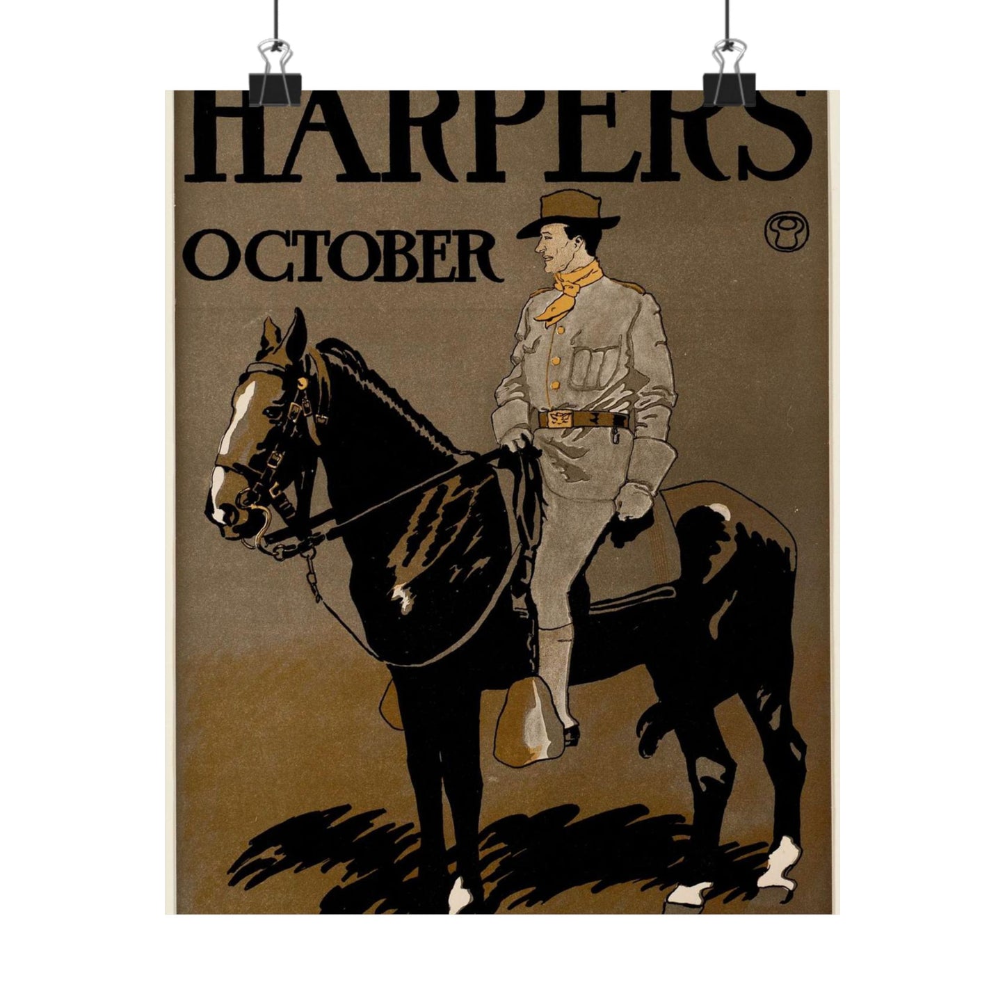 Edward Penfield - Edward Penfield, Harper's October High Quality Matte Wall Art Poster for Home, Office, Classroom