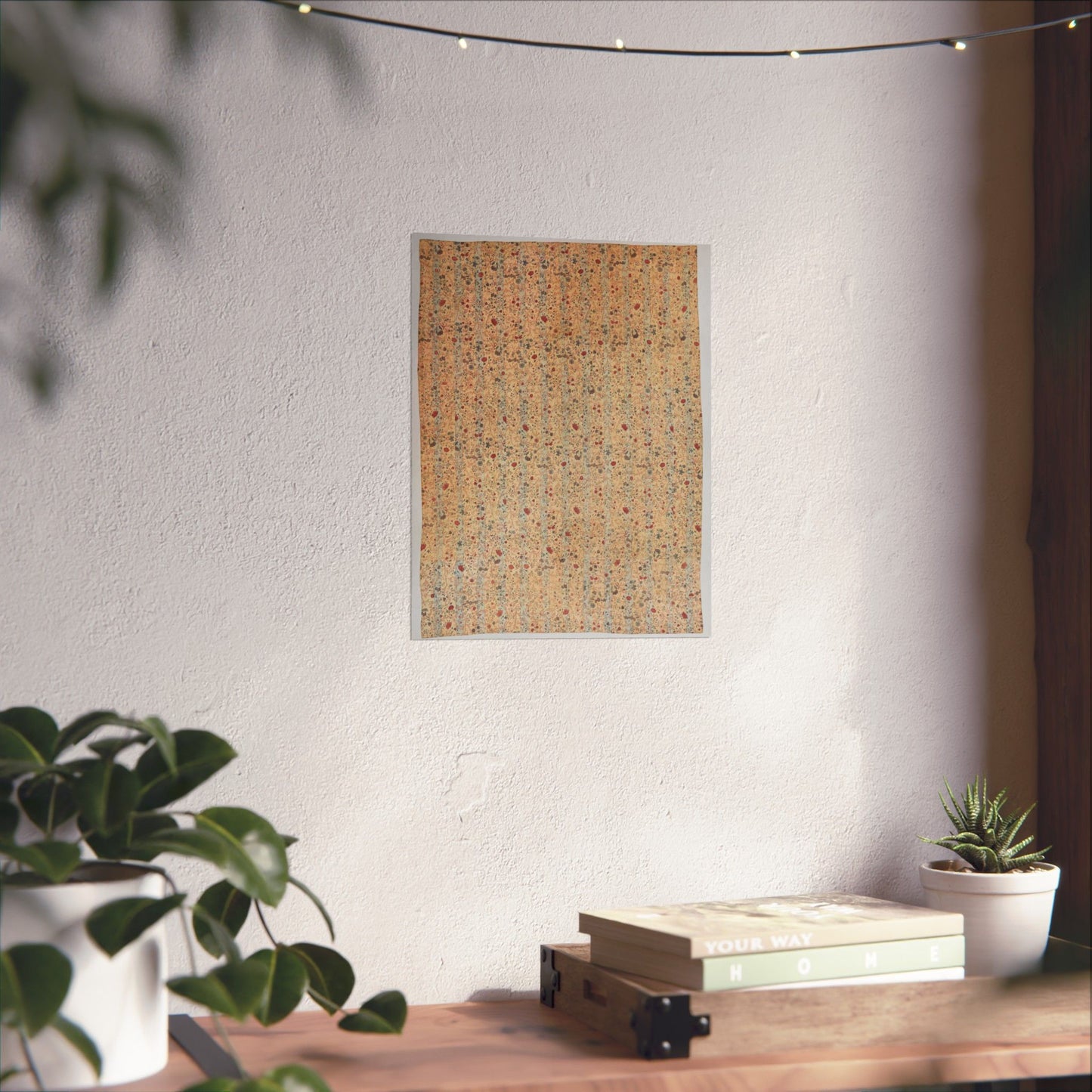 Doorgestikte sitsen sprei, France High Quality Matte Wall Art Poster for Home, Office, Classroom