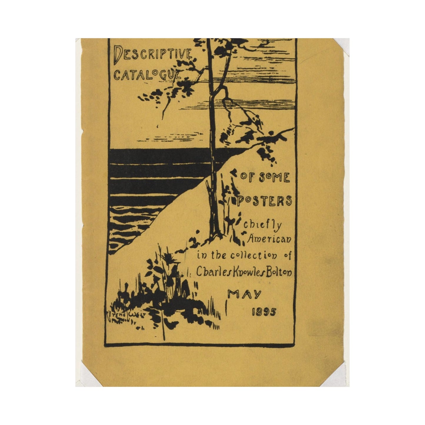 Descriptive catalogue of some posters chiefly American in the collection of Charles Knowles Bolton, May 1895 High Quality Matte Wall Art Poster for Home, Office, Classroom