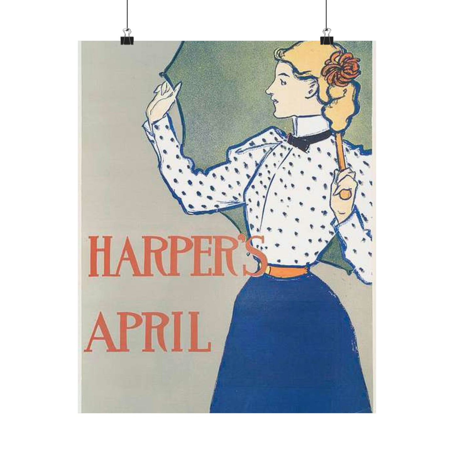 Edward Penfield, Harper's April High Quality Matte Wall Art Poster for Home, Office, Classroom