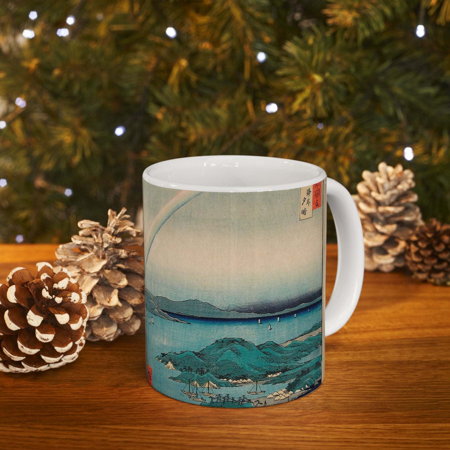 Evening Clearing at the Coast, Tsushima LACMA M.73.75.28 Beautiful Novelty Ceramic Coffee Mug 11oz