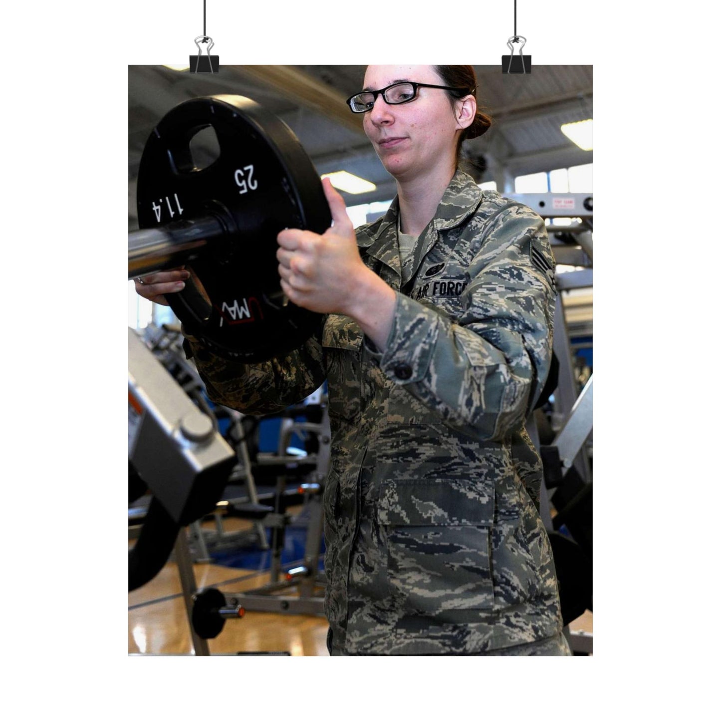 Senior Airman Cassandra Bridges, 28th Force Support High Quality Matte Wall Art Poster for Home, Office, Classroom
