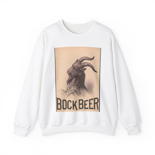 Bock Beer - Print, Library of Congress collection White Heavy Blend Adult Crew Neck SweatShirt