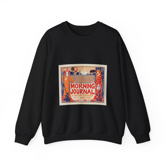 Louis Rhead - Affiche américaine pour le "Morning Journal". Black Heavy Blend Adult Crew Neck SweatShirt