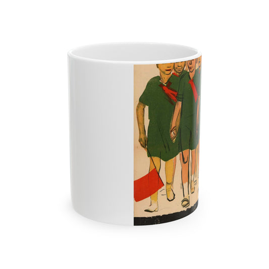 Не воспитав интернационалиста, не построим социализма Beautiful Novelty Ceramic Coffee Mug 11oz