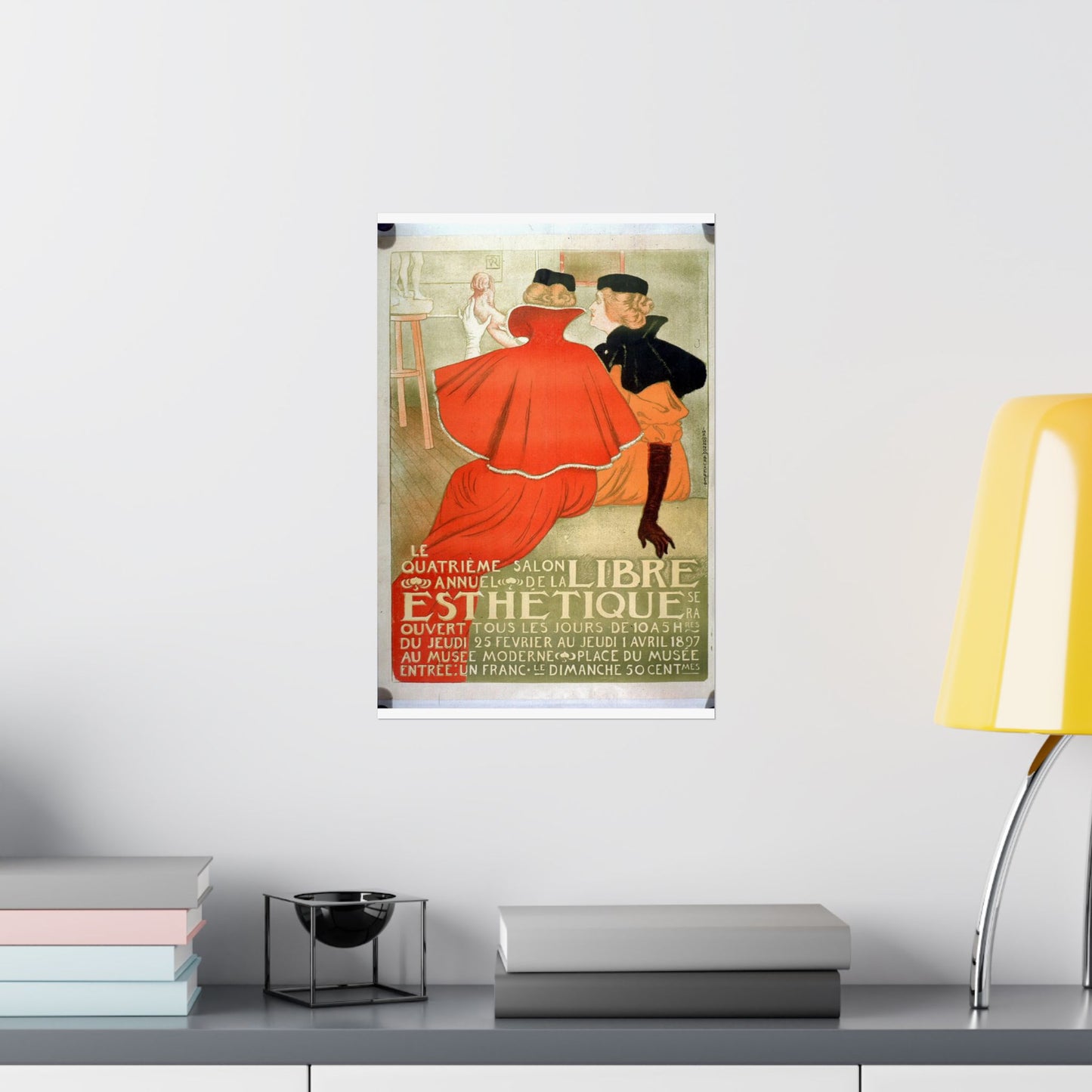 Le quatrième salon annuel de la Libre Esthétique High Quality Matte Wall Art Poster for Home, Office, Classroom