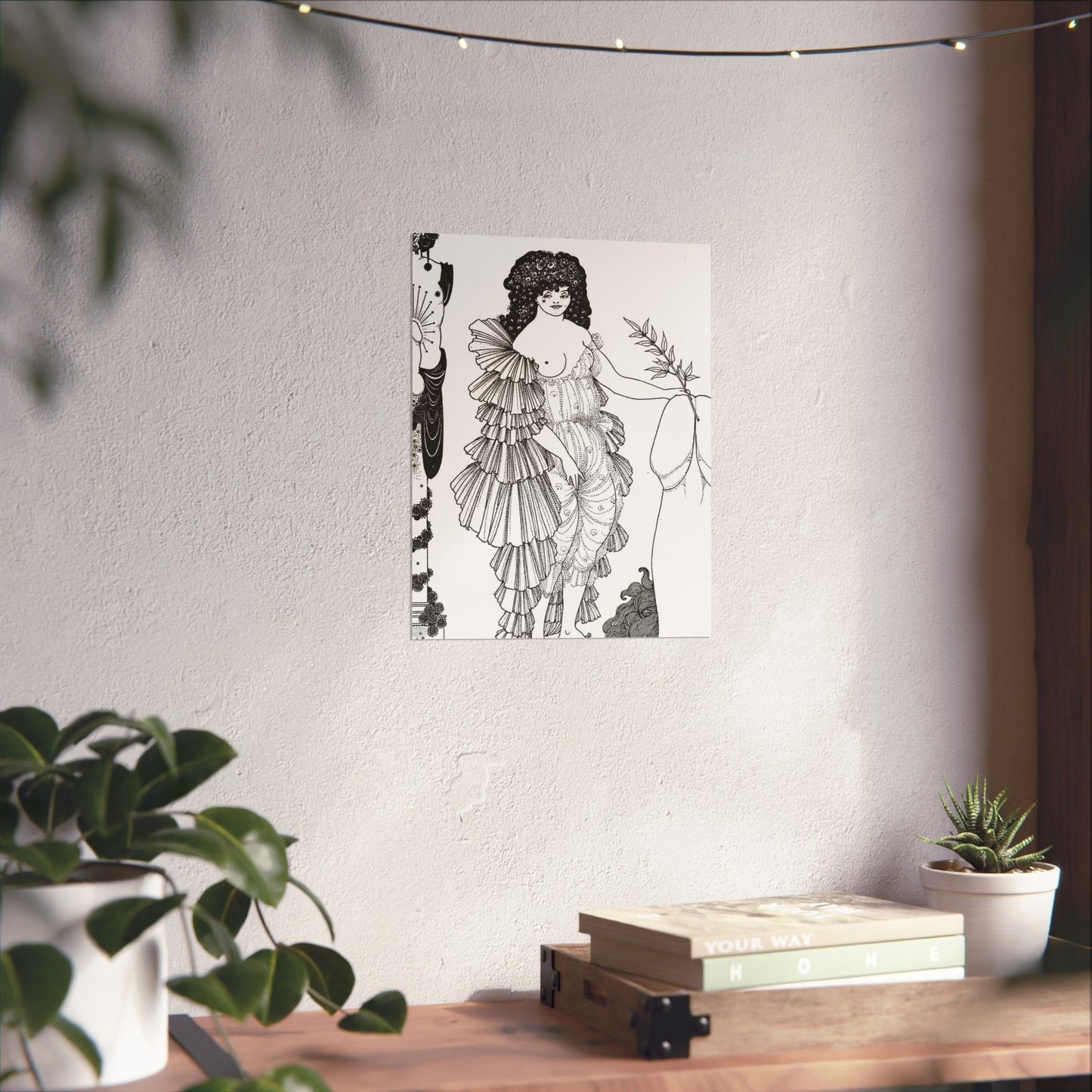 Lysistrata - Public domain botanical illustration High Quality Matte Wall Art Poster for Home, Office, Classroom