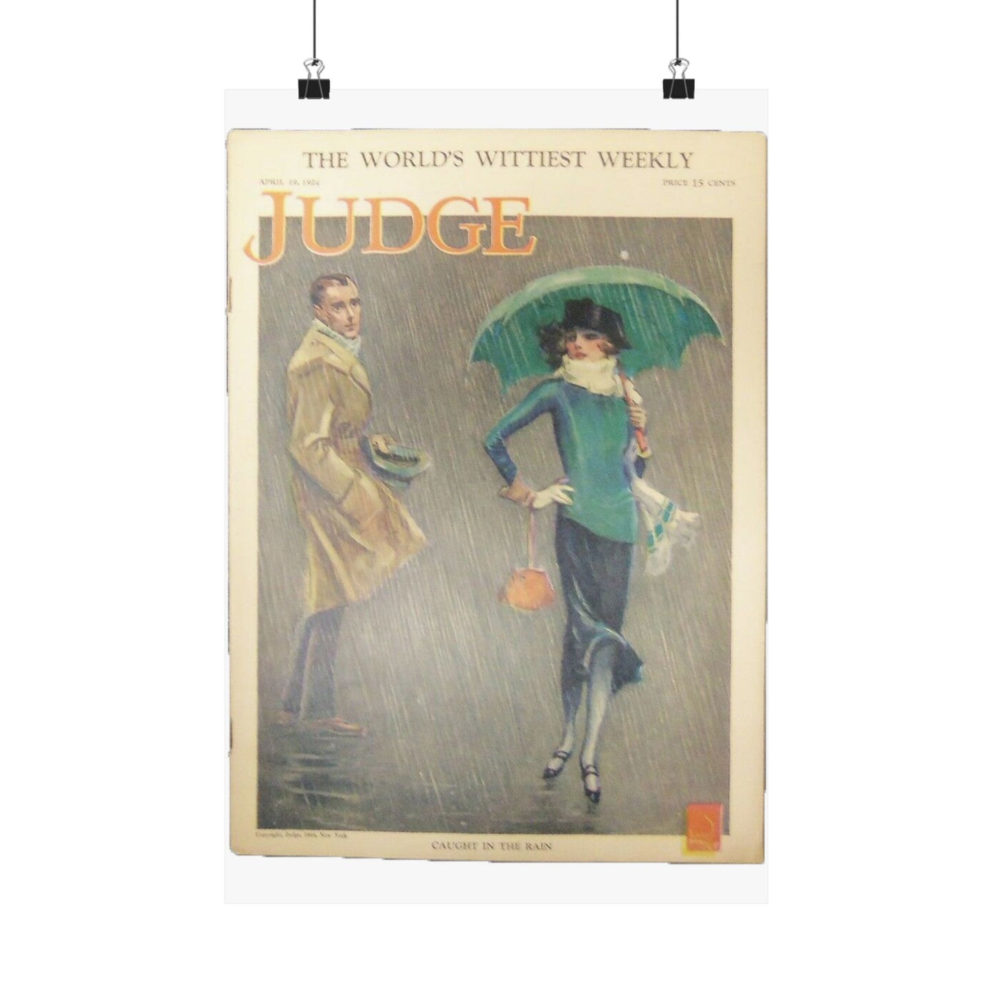 JudgeMagazine19Apr1924 - Art Deco public domain image High Quality Matte Wall Art Poster for Home, Office, Classroom