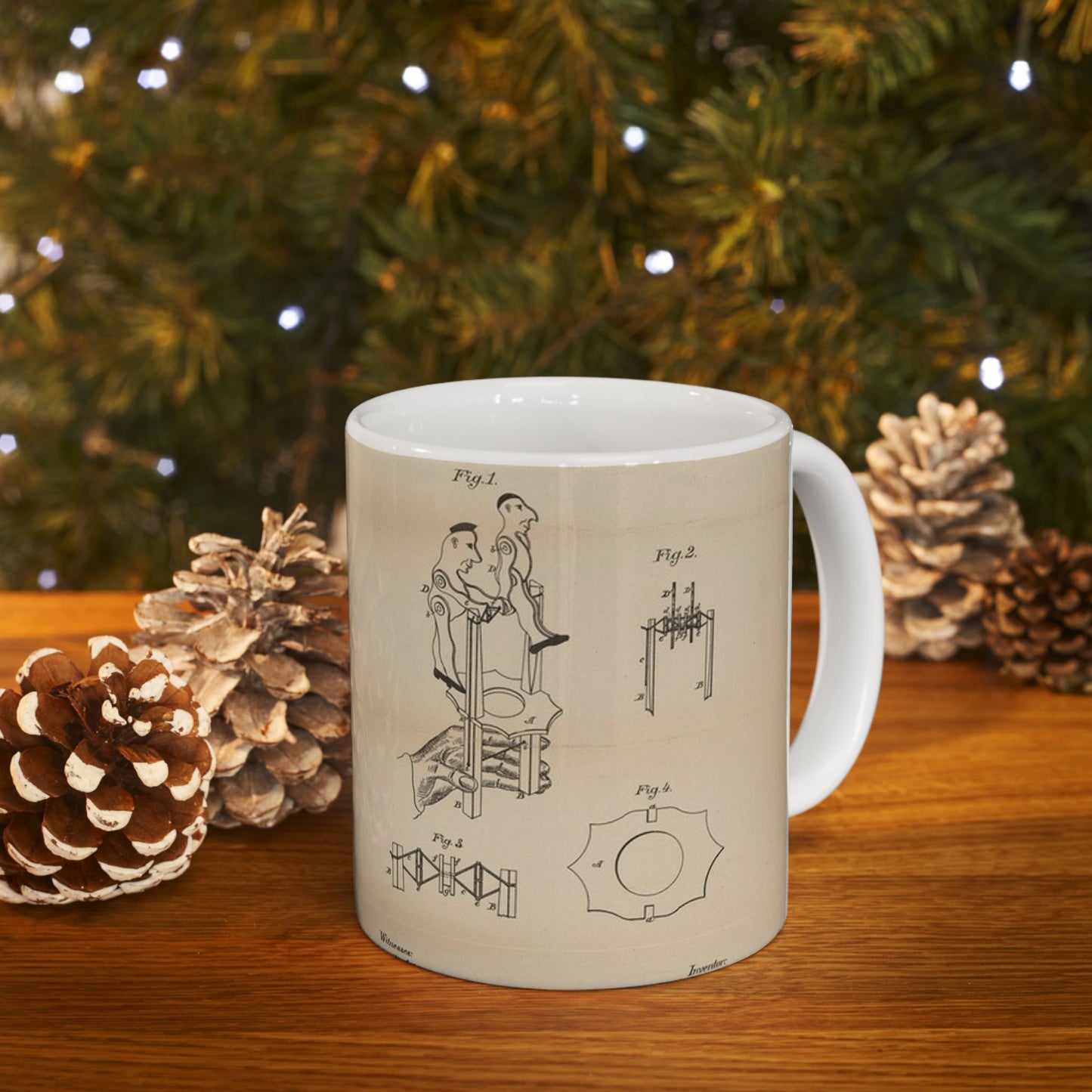 Patent drawing - for a Toy Gymnast Public domain  image Beautiful Novelty Ceramic Coffee Mug 11oz