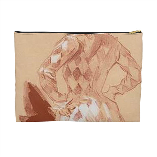 Dessin original pour la couverture des Maîtres de l'Affiche. Large Organizer Pouch with Black Zipper