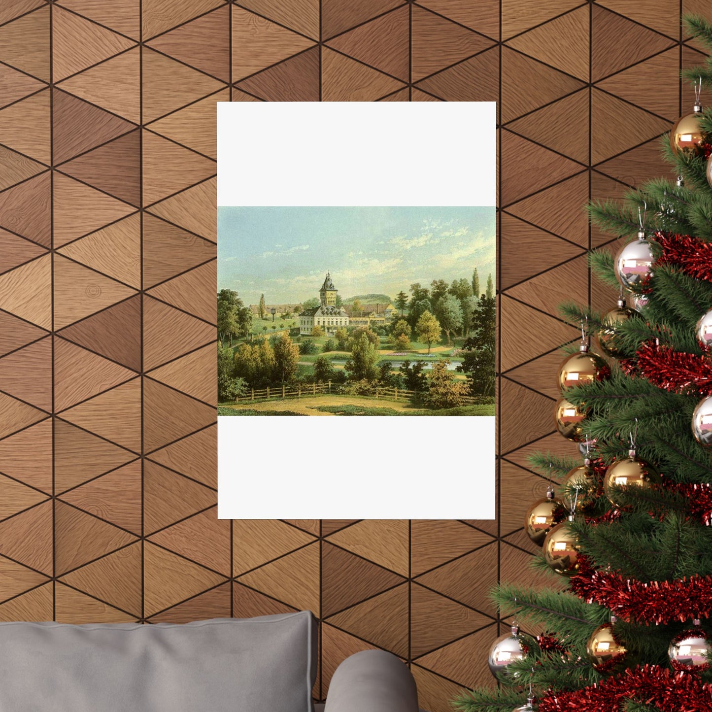 Schloss Peilau-Gladishof Sammlung Duncker High Quality Matte Wall Art Poster for Home, Office, Classroom