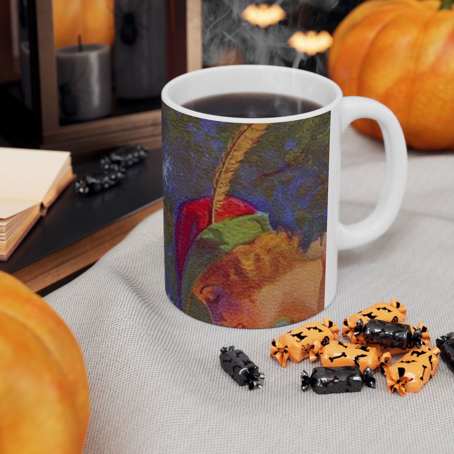 The Paradise of Peter Pan, print of painting by Edward Mason Eggleston, 1932 (cropped) Beautiful Novelty Ceramic Coffee Mug 11oz