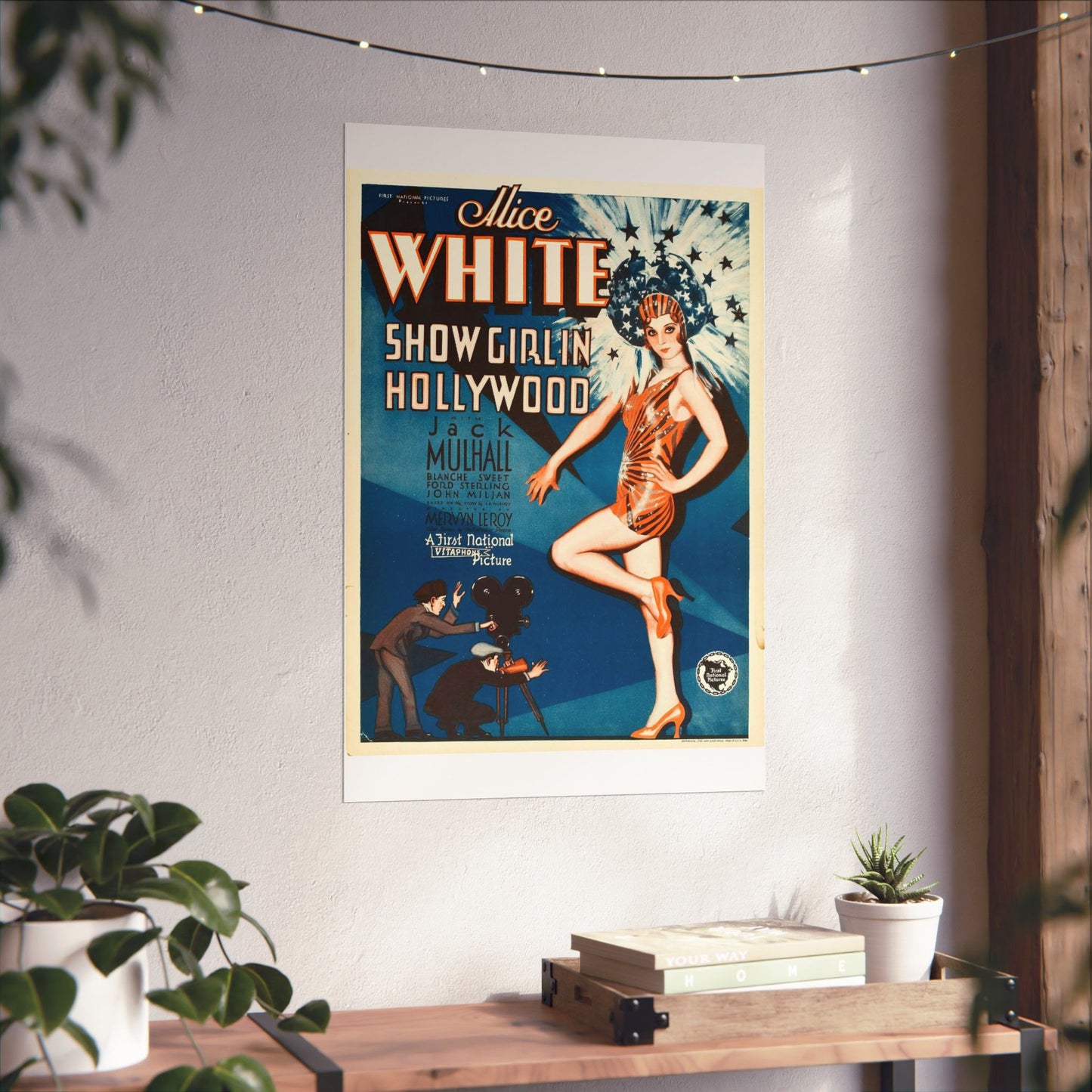 ShowgirlHollywood, Art Deco Poster High Quality Matte Wall Art Poster for Home, Office, Classroom