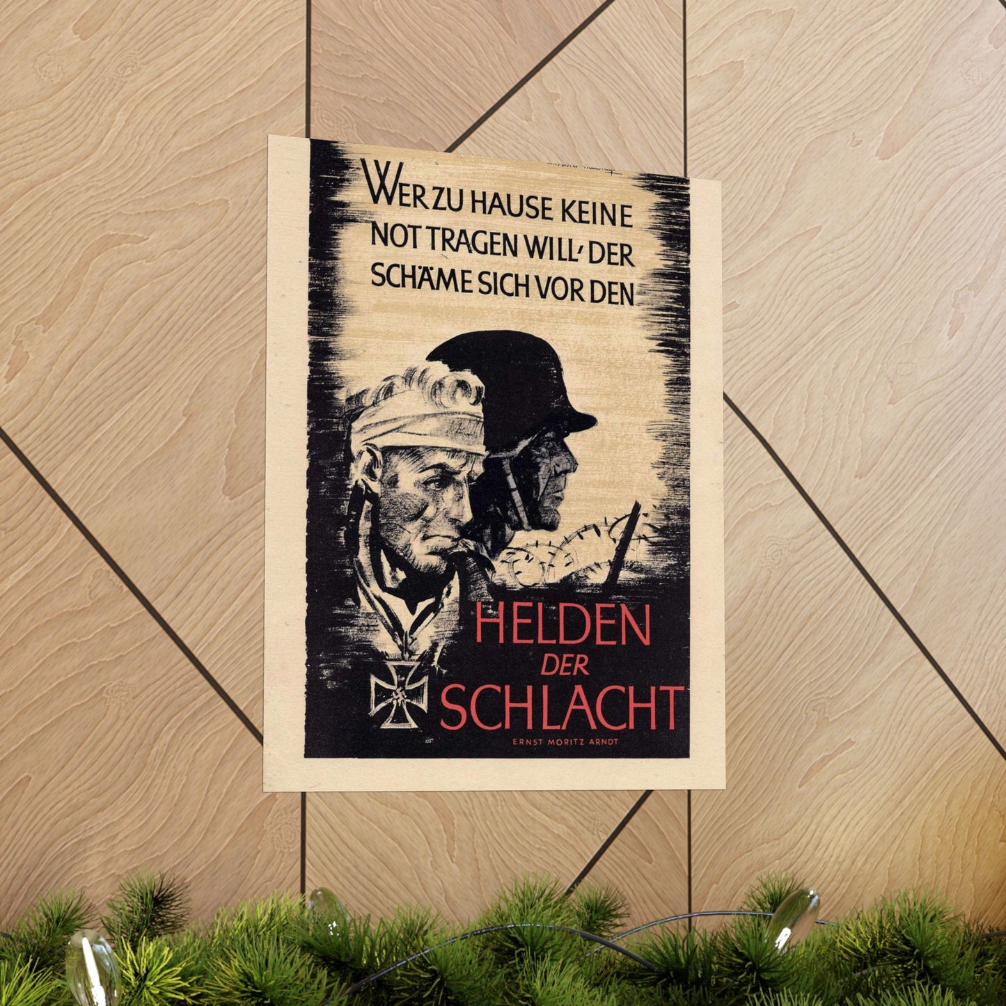 Wochenspruch der NSDAP 16 August 1942 High Quality Matte Wall Art Poster for Home, Office, Classroom