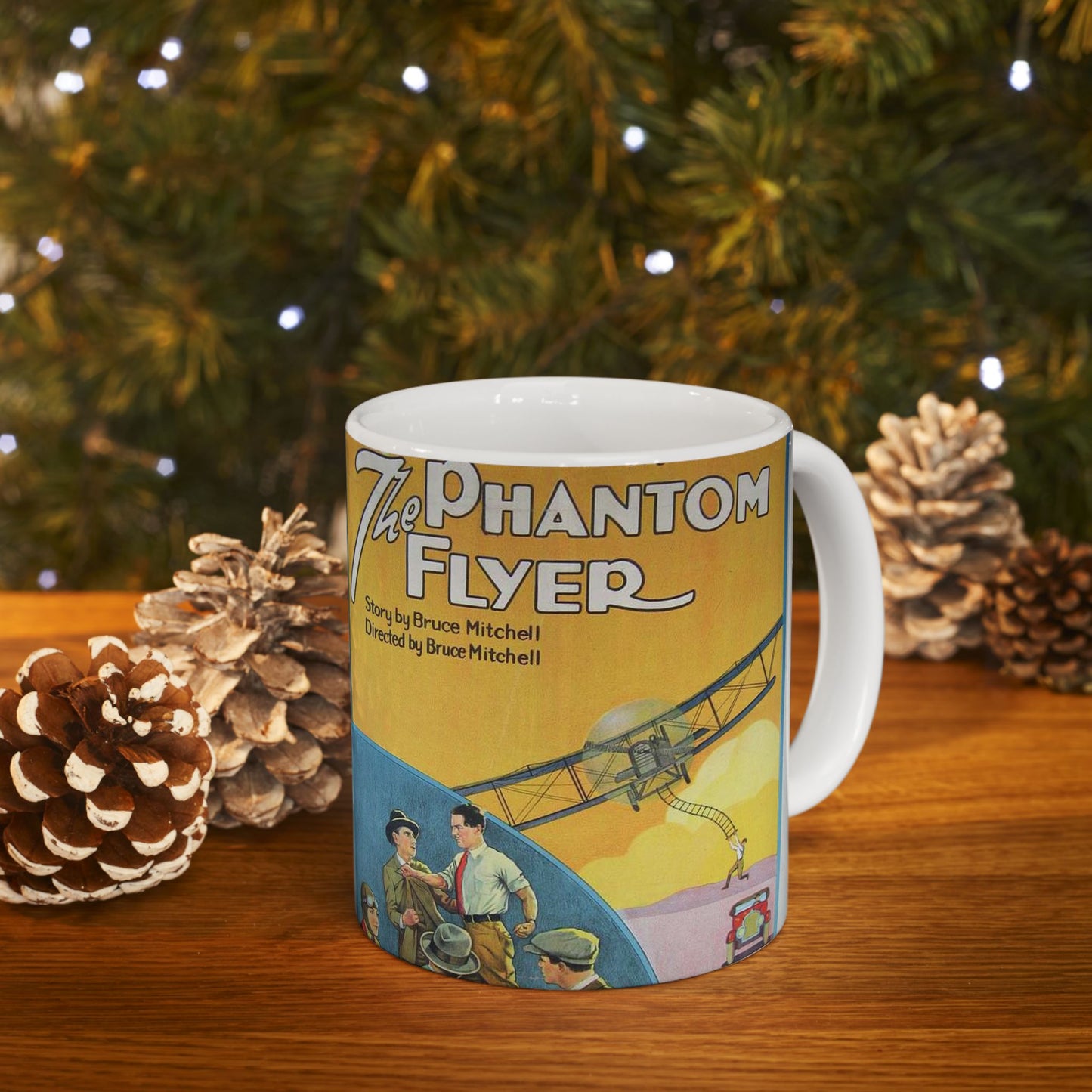 Phantom Flyer 1928 - Art Deco public domain image Beautiful Novelty Ceramic Coffee Mug 11oz