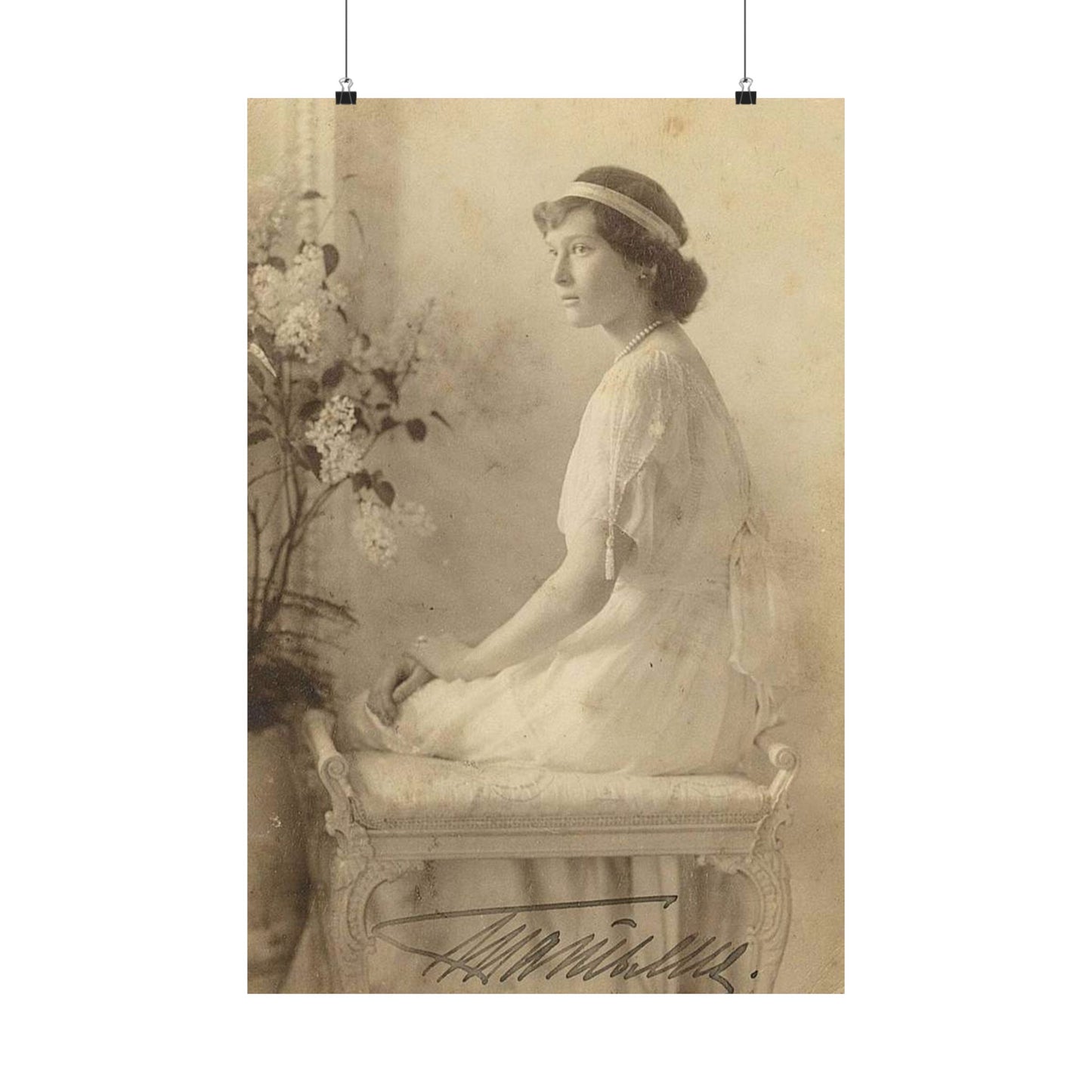 Tatyana Nikolaevna 1914 - Public domain portrait print High Quality Matte Wall Art Poster for Home, Office, Classroom