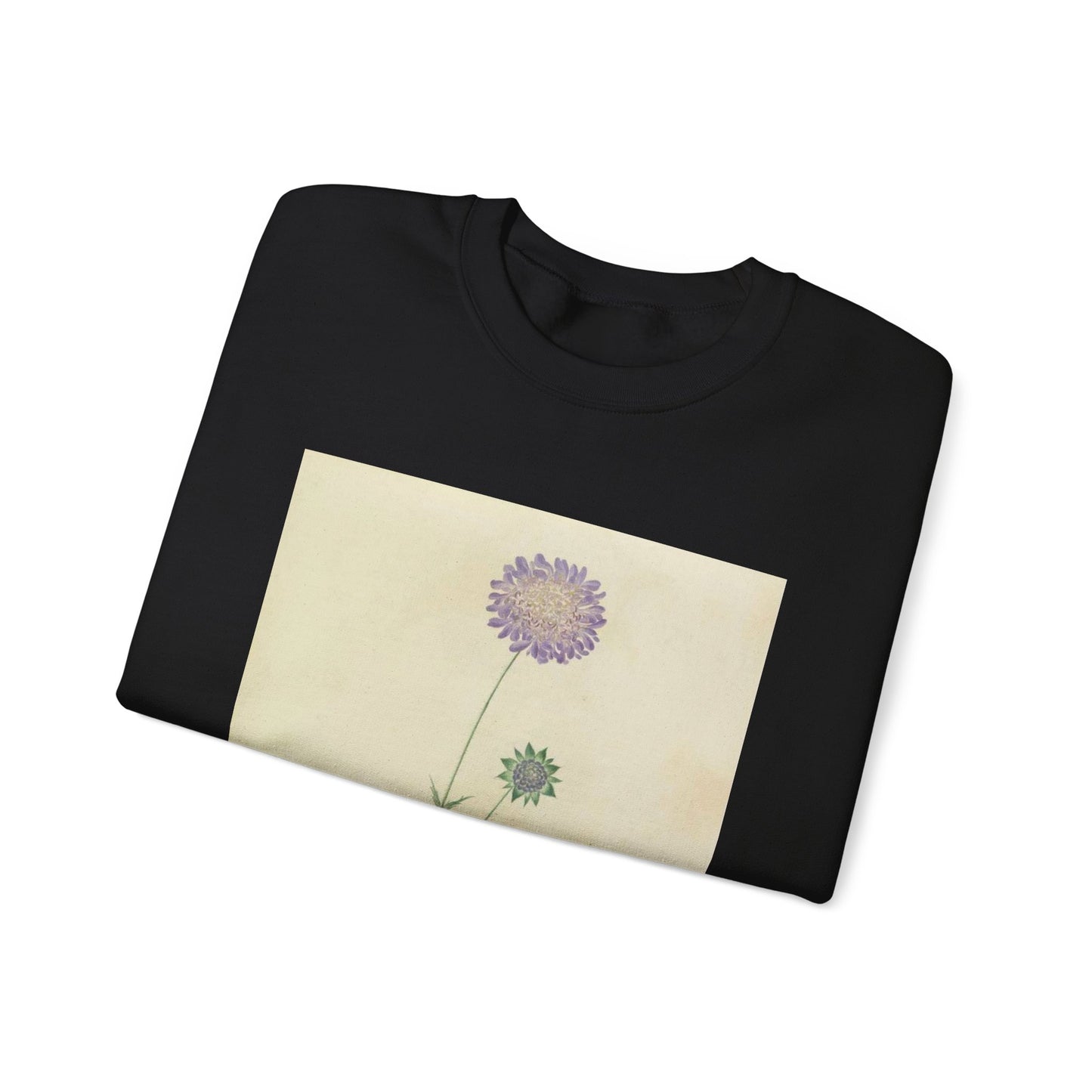 Scabiosa by Lydia Penrose Black Heavy Blend Adult Crew Neck SweatShirt