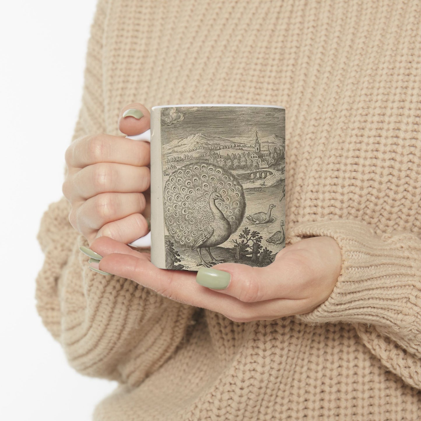 Adriaen Collaert - Enkele vogels in een landschap Beautiful Novelty Ceramic Coffee Mug 11oz