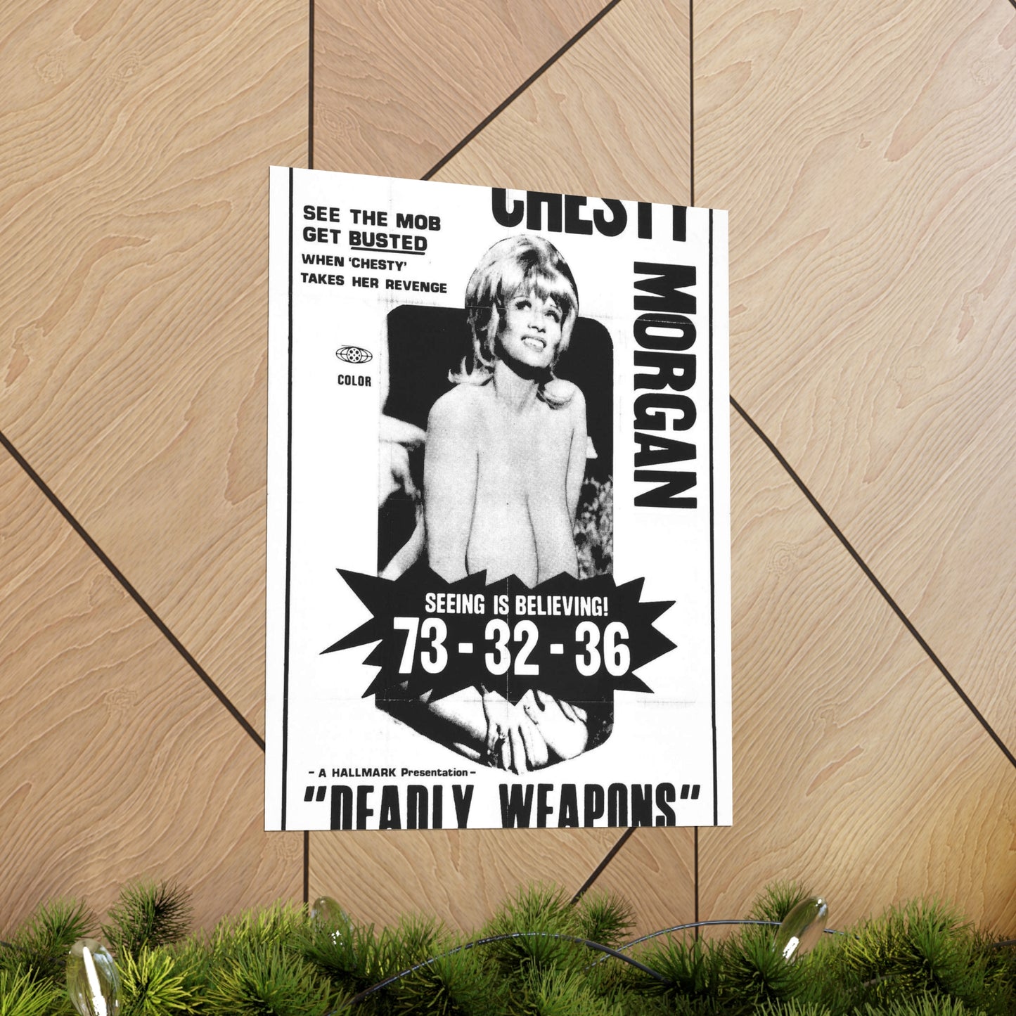 Deadly weapons poster 01 - Public domain movie poster High Quality Matte Wall Art Poster for Home, Office, Classroom