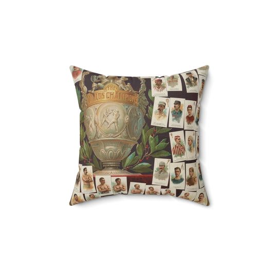 Allen & Ginter. Richmond, Virginia Richmond straight cut no. 1 cigarettes Virginia brights. The worlds champions second series Decorative Accent Square Pillow