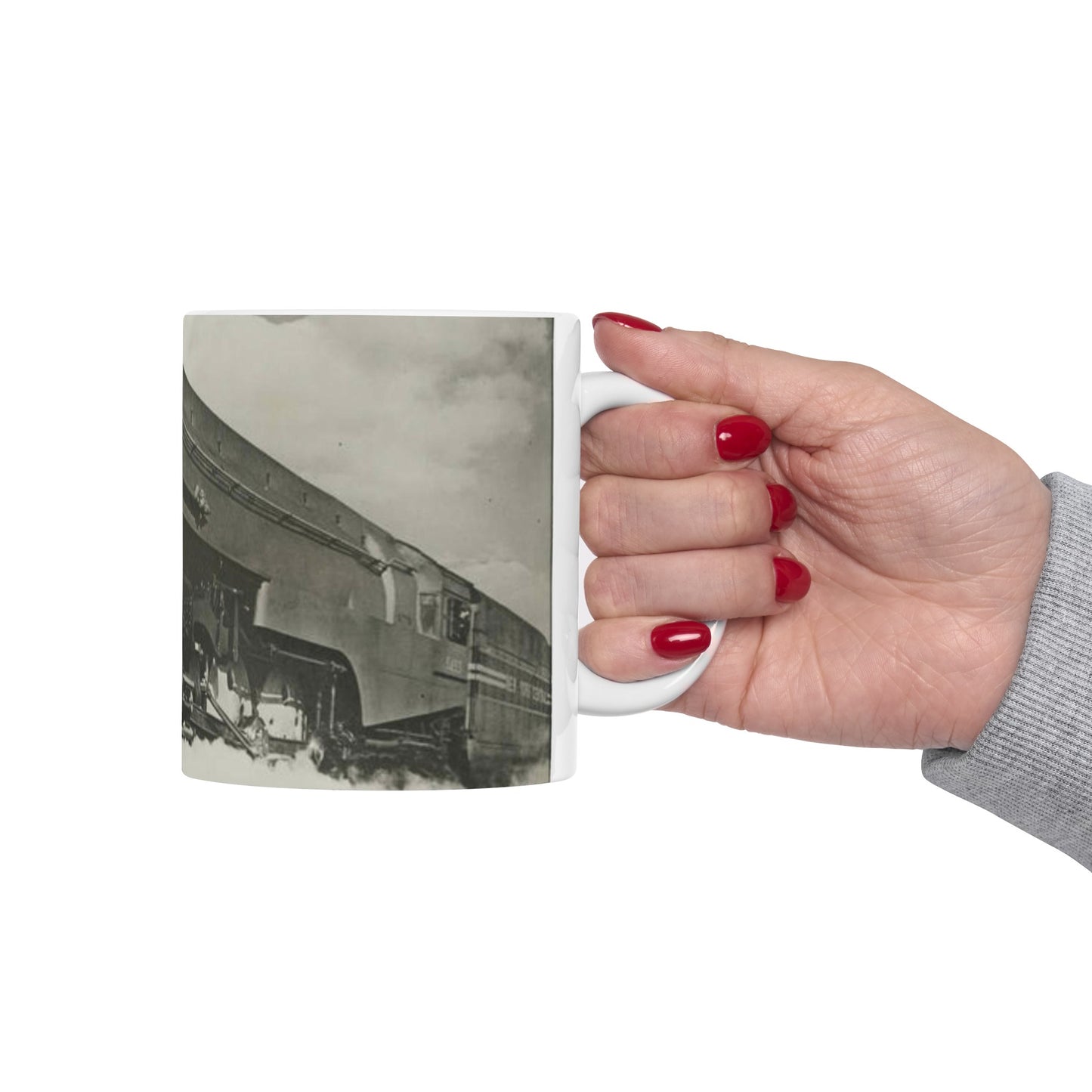 [New York Central Twentieth Century Limited steam locomotive 5453] Beautiful Novelty Ceramic Coffee Mug 11oz