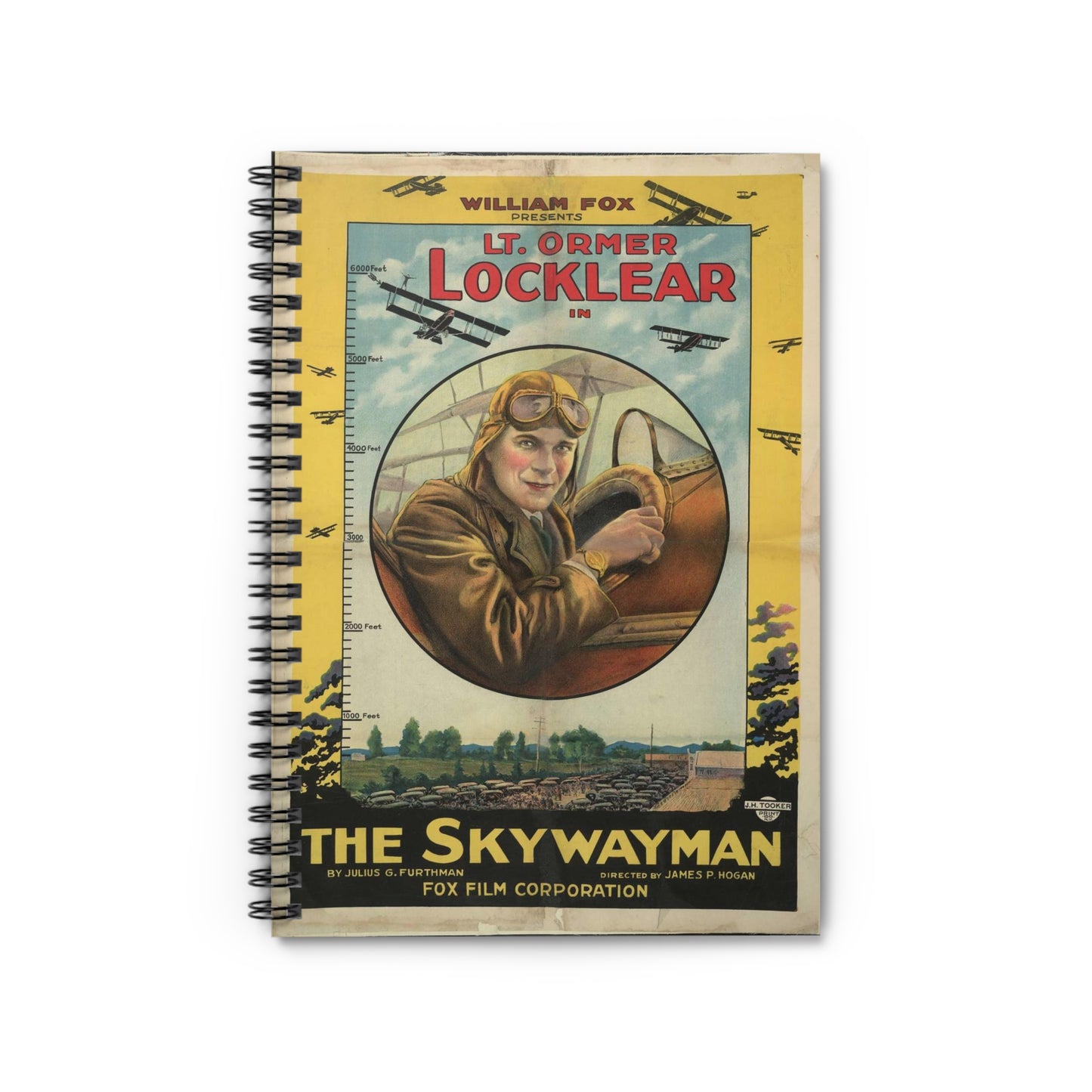 William Fox presents Lt. Ormer Locklear in The skywalker Spiral Bound Ruled Notebook with Printed Cover