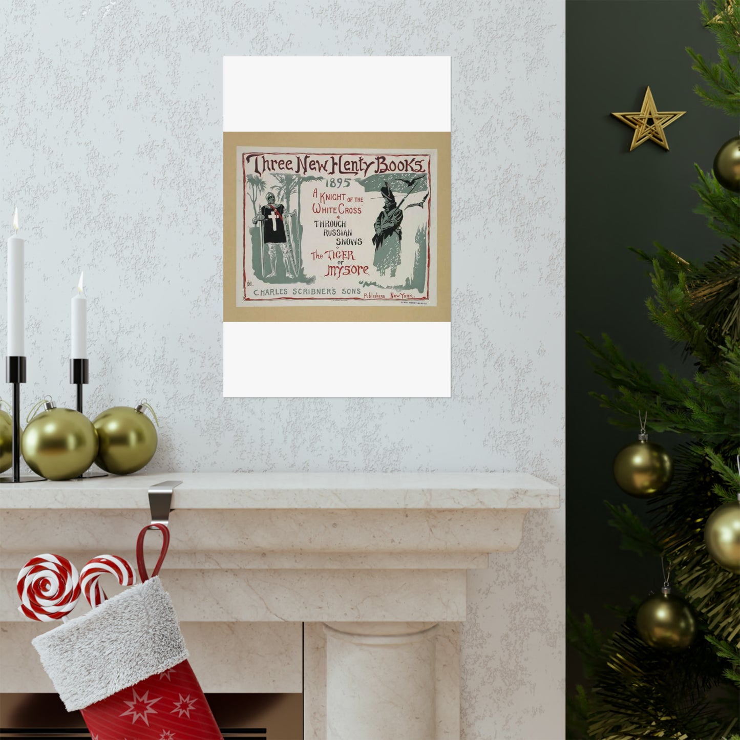 Three new Henty books., Art Nouveau Poster High Quality Matte Wall Art Poster for Home, Office, Classroom