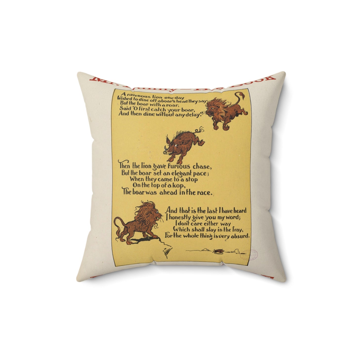 Mr. Bunny - his book, for sale here Decorative Accent Square Pillow