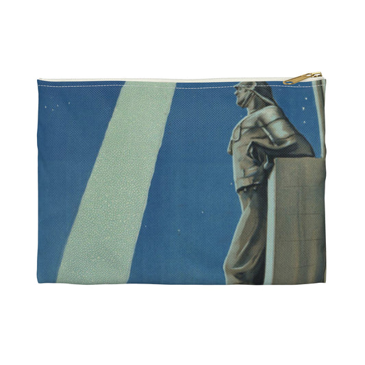 Trieste. Vintage Travel Posters, 1920s-1930s Large Organizer Pouch with Black Zipper