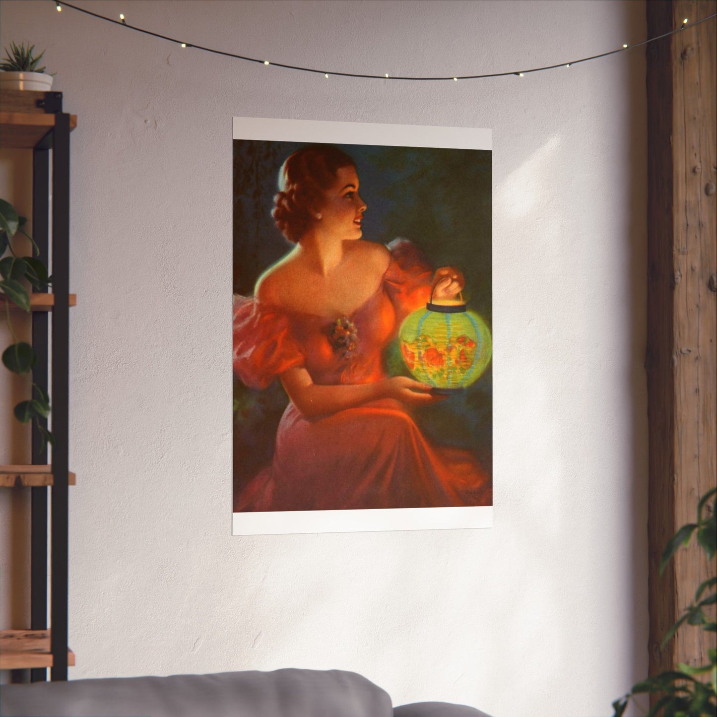 Lantern Glow by Edward Mason Eggleston High Quality Matte Wall Art Poster for Home, Office, Classroom