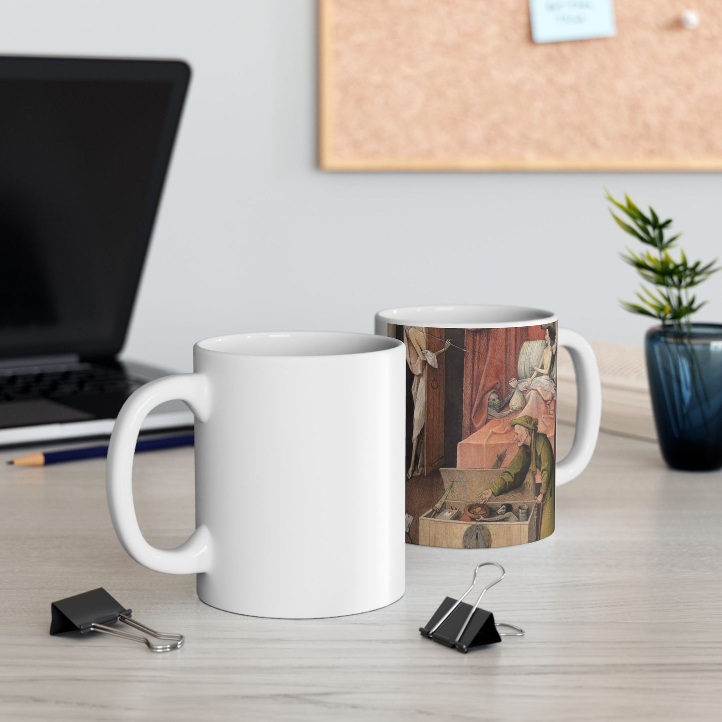 Jheronimus Bosch death and the miser Beautiful Novelty Ceramic Coffee Mug 11oz