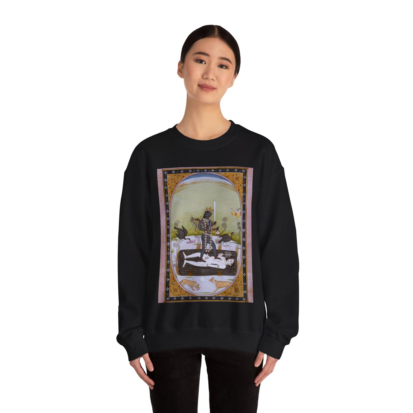 Kali 1800-1825 Kangra. The Walters Art Museum. Black Heavy Blend Adult Crew Neck SweatShirt