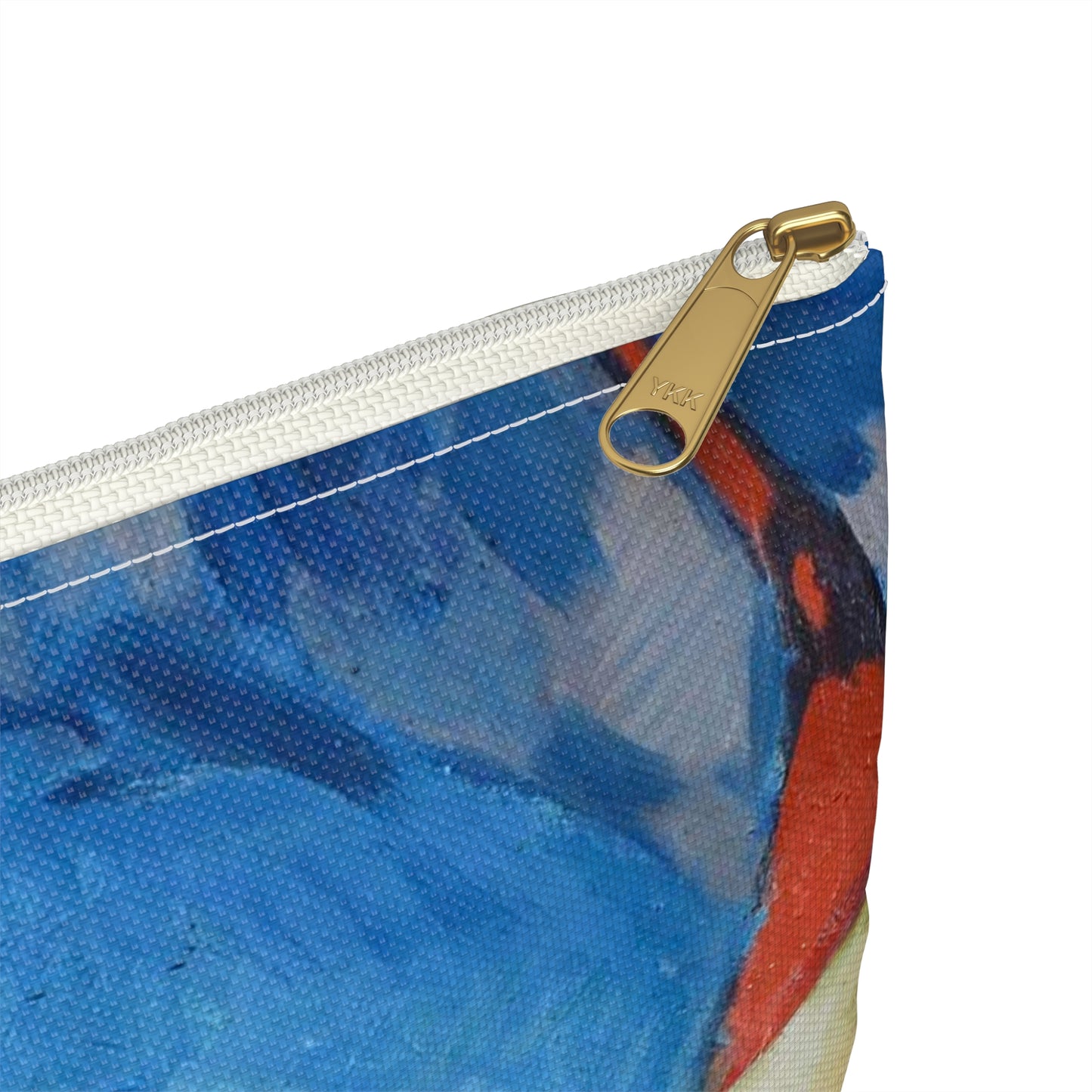 Magi veneetsia - A painting of boats in a harbor with buildings in the background Large Organizer Pouch with Black Zipper
