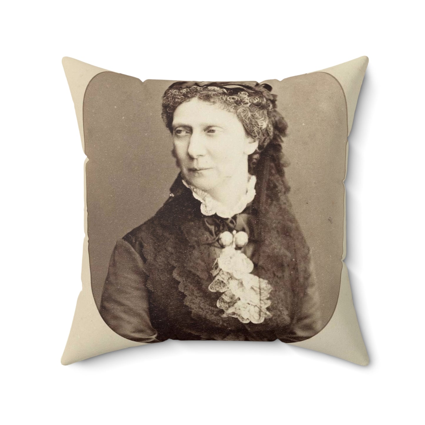 Maria Alexandrovna (Marie of Hesse) Decorative Accent Square Pillow