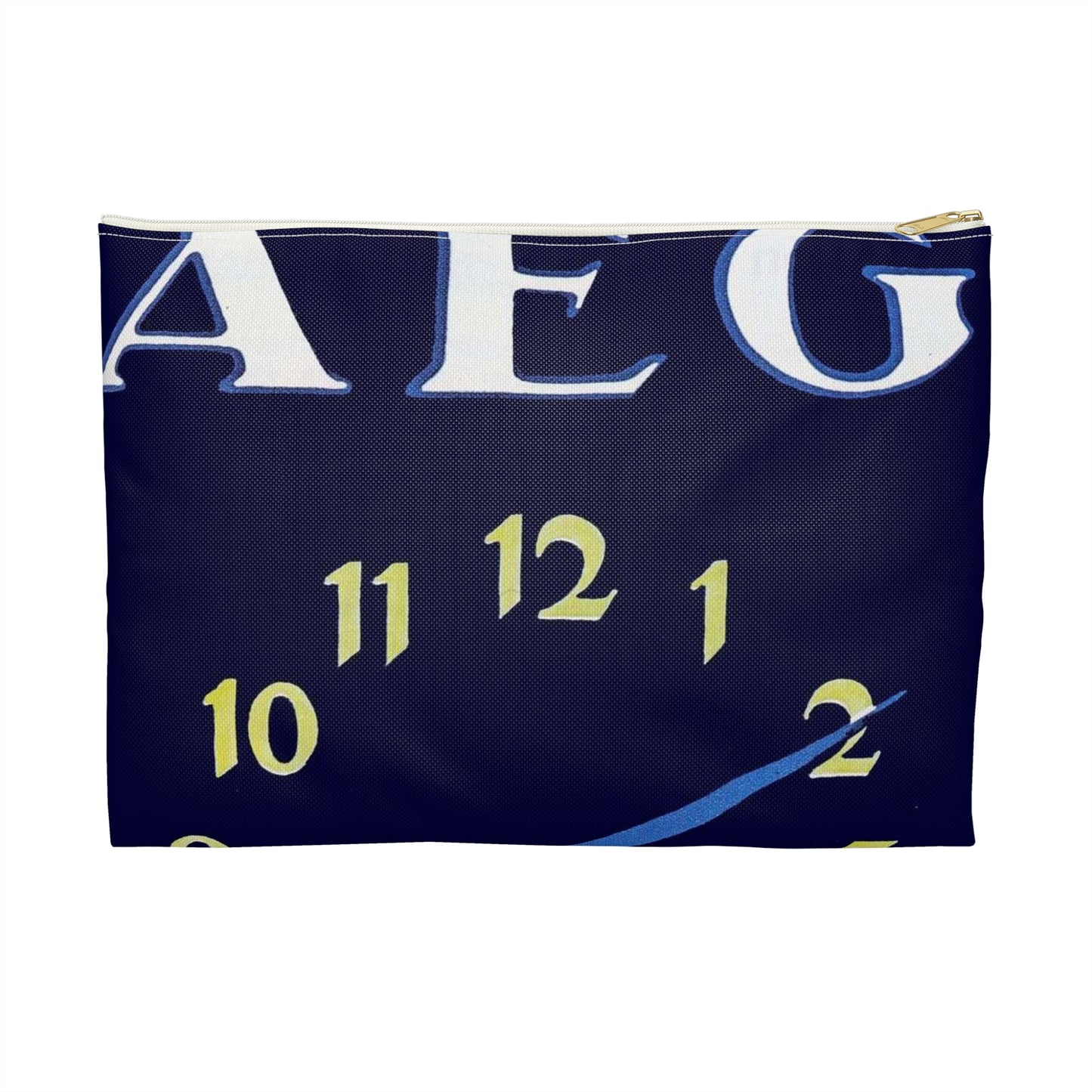 Advertisement Poster: 118aeg - Art Deco public domain image Large Organizer Pouch with Black Zipper