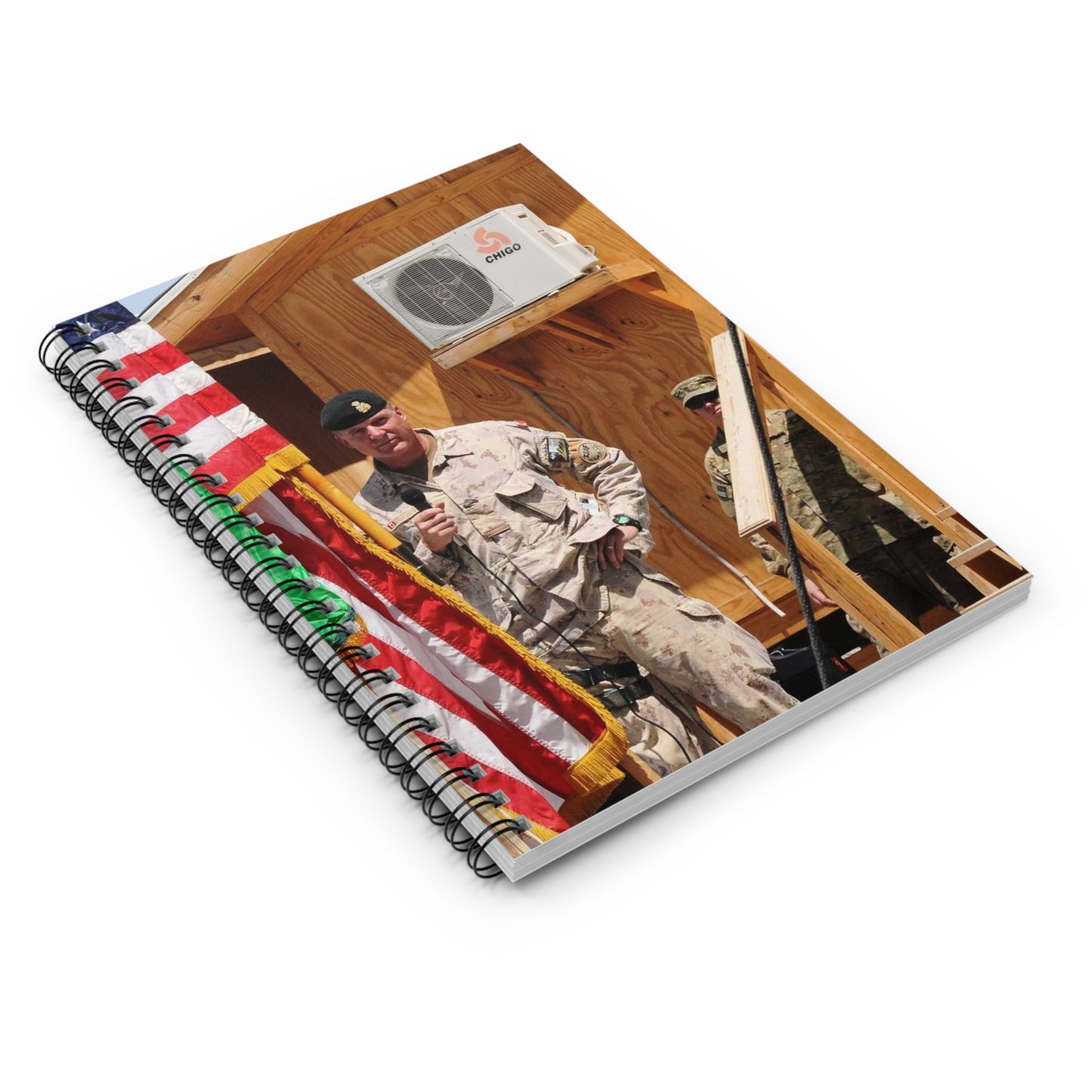 Maj. Gen. Dean J. Milner honors the accomplishments Spiral Bound Ruled Notebook with Printed Cover