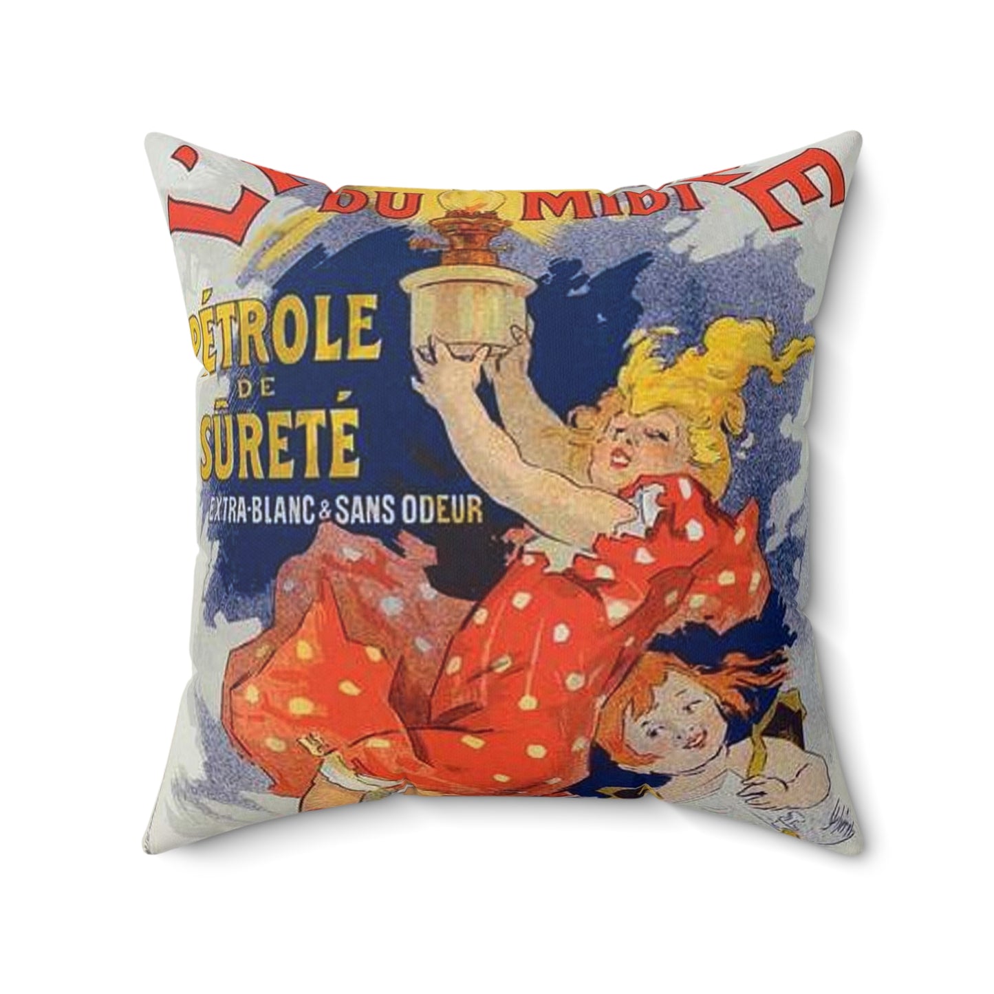 Affiche pour l' "Auréole du Midi". Decorative Accent Square Pillow