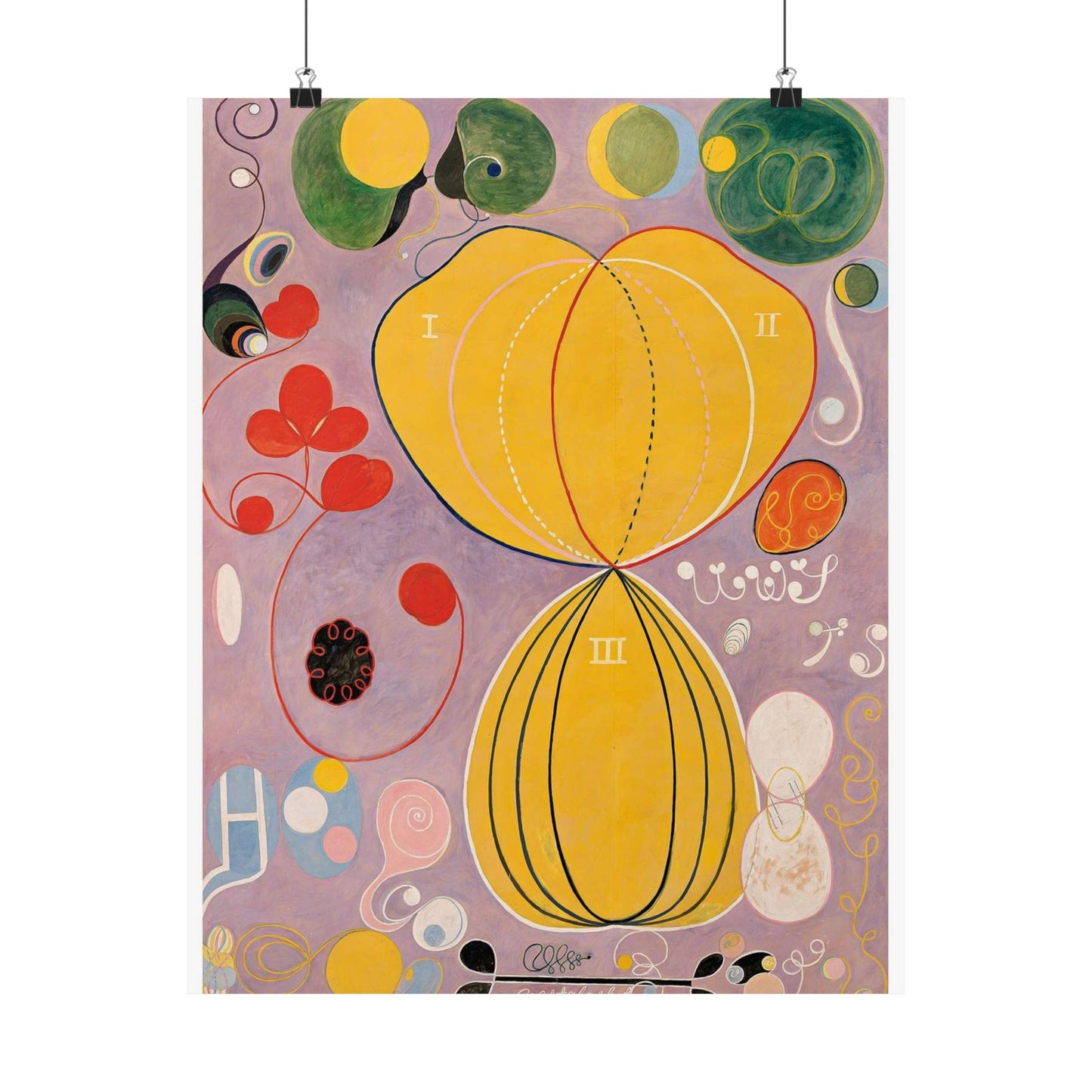 Hilma af Klint - The Ten Largest No. 7 - Adulthood - 1907 High Quality Matte Wall Art Poster for Home, Office, Classroom