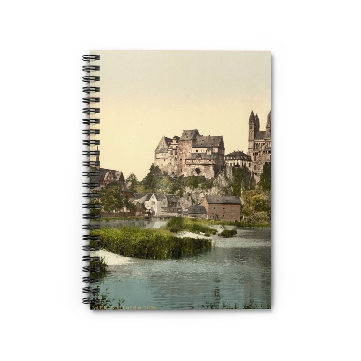 [Castle and cathedral, Limburg (i.e., Limburg an der Lahn), Hesse-Nassau, Germany] Spiral Bound Ruled Notebook with Printed Cover